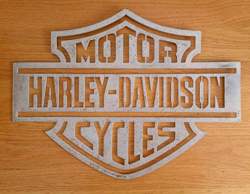 Signage HarleyDavidson Metal Sign Laser Cut Metal was listed for